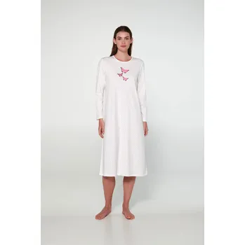 Dámská noční košile Vamp - Noční košile s dlouhým rukávem 19514 - Vamp pink blush XL