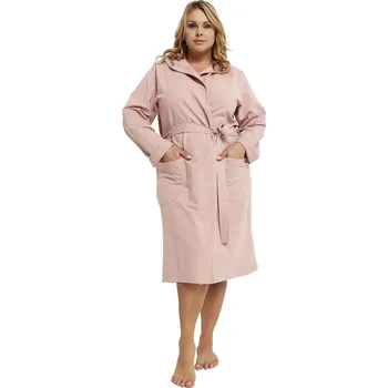 Dámský župan Dámský župan Karina pink plus - ITALIAN FASHION starorůžová XXL