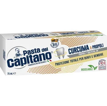zubní pasta Pasta del Capitano Zubní pasta s kurkumou a propolisem 75 ml