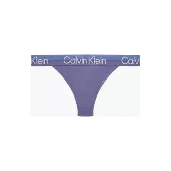 Kalhotky Dámské tanga QF6686E - VDD - Borůvková - Calvin Klein borůvková L