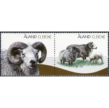Poštovní známka Posti Aland (2014) MiNr. 400 - 401 ** - Aland - Ålandské ovce