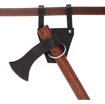 Karnevalový kostým Výprodej Kožený závěs na sekeru a palcát s kovovým kruhem - Outlet