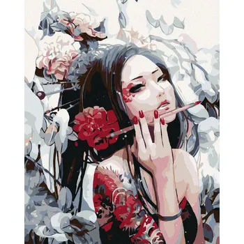 Hračka Diamondi Diamantové malování - MALÍŘKA Z JAPONSKA Rozměr: 40x50 cm, Rámování: bez rámu a bez vypnutí plátna