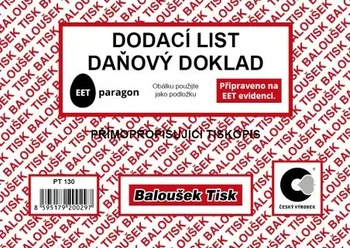 Tiskopis Baloušek Tisk PT130 dodací list daňový doklad A6 50 listů