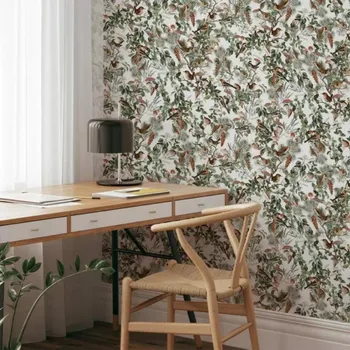 YokoDesign Tapeta do dětského pokoje Forest lesní ptáčci Výška tapety: 250 cm