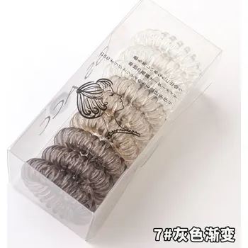 Dámské populární spirálové gumičky do vlasů (9 ks v balení) Barva: Grey