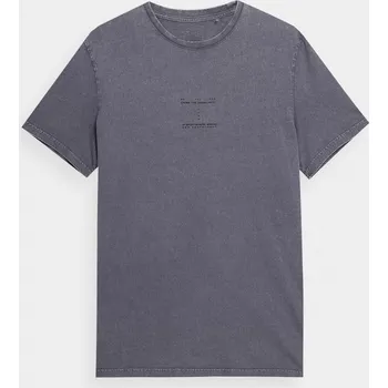 Pánské tričko 4F 4FSS23TTSHM296 ANTHRACITE Pánské tričko US S