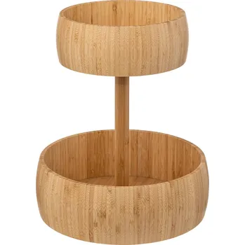 5five Simply Smart Bambusový podnos na ovoce, 2 úrovně, Ø 29 cm