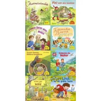 První čtění Pixi-8er-Set 290: Pixi liebt die Natur (8x1 Exemplar) – diverse,diverse (DE)