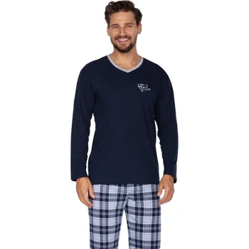 Dámské pyžamo Regina pánské bavlněné pyžamo 446