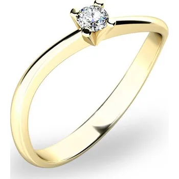 Prsten Dámský prsten přírodní diamant 0.052 ct G/SI 10841D-ZL velikost 47
