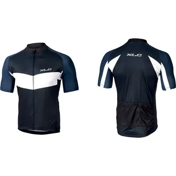 cyklistický dres Pánský cyklistický dres XLC Basic JE-S17 – modrá/černá/bílá - L