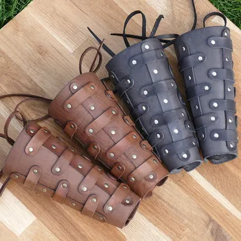 Karnevalový kostým Kouba Kožené nátepníky Gladiátor (pár)