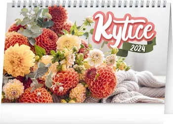 Kalendář Presco Group Stolní kalendář CZ/SK Kytice 2024