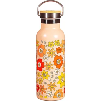 Láhev Oranžová nerezová dětská lahev 500 ml 70s Floral - Sass & Belle ID_1520990