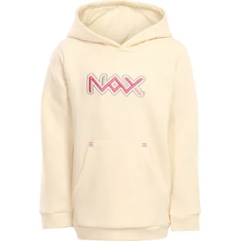 Dívčí mikina Dětská bavlněná mikina NAX - LUISO - krémová / 116/122