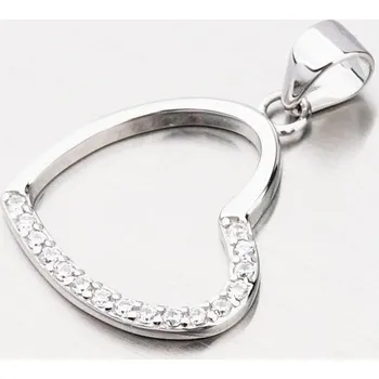 Přívěsek Dámský přívěsek stříbro 925 zirkon srdce HST-13262