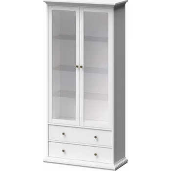 Knihovna Vitrína PROVENCE 303, Bílá