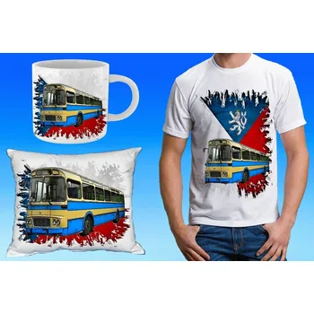 Pánské tričko dárkový set Karosa ŠL 11 134 (dárkový set s autobusem)