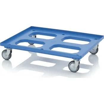 paleta Přepravní vozíky Maxi HD s gumovými kolečky 81,68 x 61,68 x 17,69 cm - Nebeská modrá - Nebeská modrá - RO 86.4 HD GU FA-5015