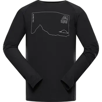 Pánské tričko Pánské rychleschnoucí triko Alpine Pro AMAD - černá / M