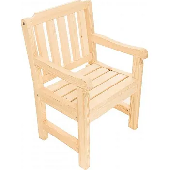 DEOKORK Masivní zahradní křeslo z borovice LONDON (32 mm)