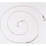 Dámský náhrdelník bílé zlato 585 zirkon 15-017 délka 45 cm