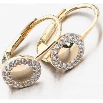 Náušnice Dětské náušničky bílé zlato 585 zirkon PKL22-026