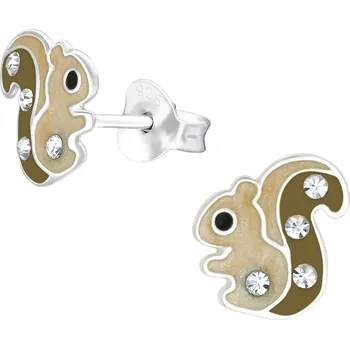 Náušnice Majya Stříbrné náušnice VEVERKA Ag/; ≤0,50 g 10686