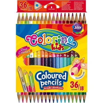 Pastelka Korex Trojhranné pastelky dvoubarevné Colorino 36 barev > varianta 03-18-36 trojhranné