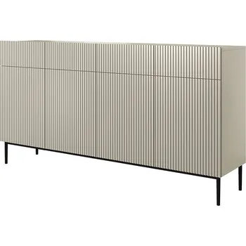 Ložnicová sestava Komoda Nicole 200 cm, béžová/ černá