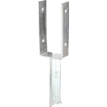 Příslušenství pro plot Ukotvení trámků U 91x200x200 mm, žárově pozinkovaný, 1 kus