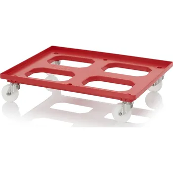 paleta Přepravní vozíky Maxi HD s polyamidovými kolečky 81,68 x 61,68 x 17,69 cm - Dopravní červená - Dopravní červená - RO 86.4 HD PA-3020