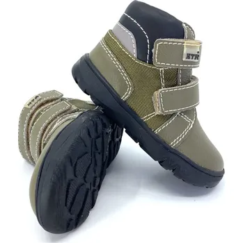 Dívčí polobotky Dětské boty KTR FR2306 khaki black 26, Vnitřní délka boty: 17,5 cm