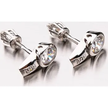 Náušnice Dámské náušnice bílé zlato 585 zirkon 42-31982