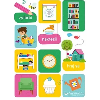 Vyfarbi, nakresli, hraj sa: 2+ Kniha