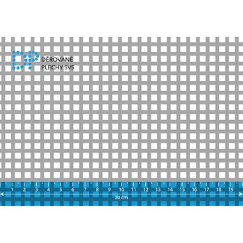 Plech Děrovaný plech Qg 5-8 ocel, 1x1000x2000 mm