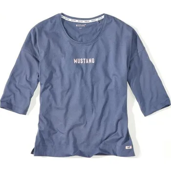 MUSTANG Dámské tříčtvrteční modré tričko BLOG STRIPES XL 6221_2300.539