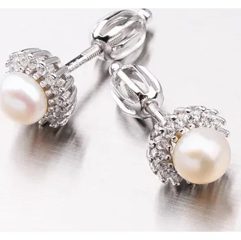 Náušnice Dámské náušnice stříbro 925 perly UPST-122090PS