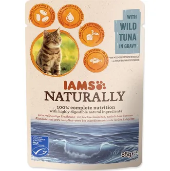 Krmivo pro kočku Kapsička IAMS Cat Naturally with Wild Tuna in Gravy 85g