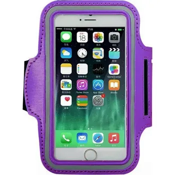 Pouzdro na mobilní telefon Obal na ruku velikost L fialový (sportovní obal velikost L)