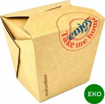Jednorázové nádobí EKO box na nudle kraft 950 ml, 20 ks OFOPA/840000/PAK