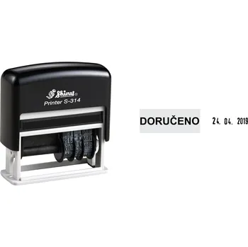 Razítko Razítko Shiny S-314 Printer Line, vlastní text 25 x 10 mm + 1x datum