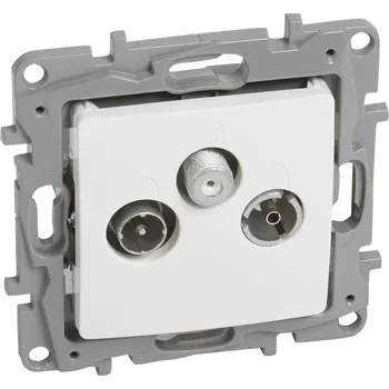 spínač Legrand 764565 NIL ZÁS. TV-RD-SAT KONC. BÍLÁ