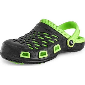 Dámské pantofle Canis Nazouvák TREND dámský černo-zelený