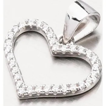 Přívěsek Dámský přívěsek stříbro 925 zirkon srdce HST-13232