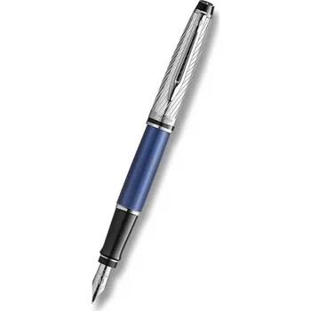 Kancelářské potřeby Waterman Expert DLX Metallic Blue CT - plnicí pero hrot F