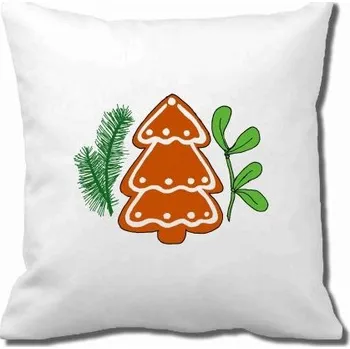 Povlak na dekorativní polštářek Pelisport Povlak perníkový stromeček povlak včetně potisku