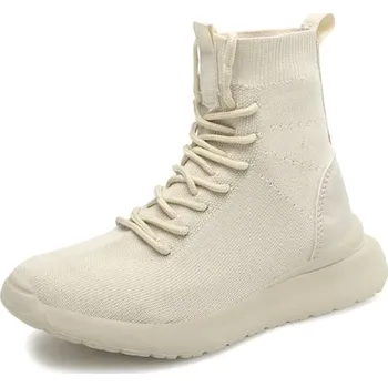 Dámské tenisky Dámské jarní/podzimní strečové nazouvací boty s tkaničkami Barva: Béžová s tkaničkou, Velikost EUR: 39