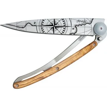 kapesní nůž Deejo Tattoo 37g Terra Incognita Olive Wood 10018